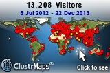 Locations of visitors to this page